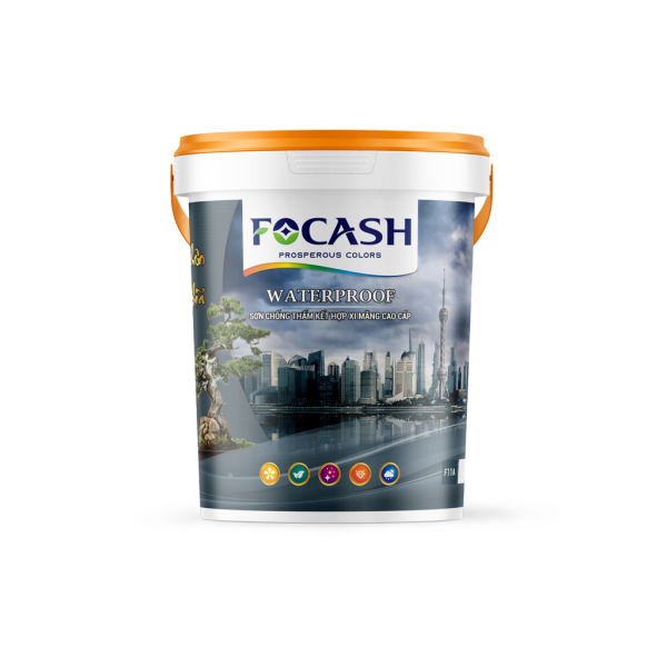 Sơn chống thấm kết hợp Xi Măng cao cấp Focash - Focash Paint