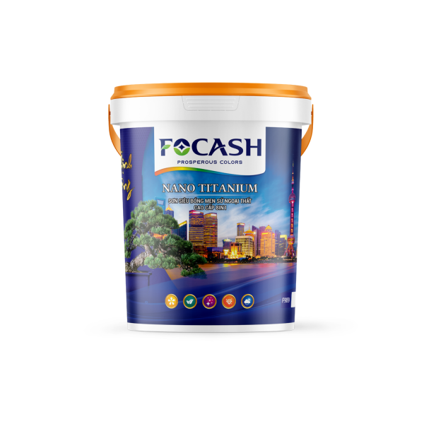 Sơn siêu bóng men sứ ngoại thất cao cấp 8in1 Focash - Focash Paint